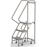 Tri-Arc Manufacturing WLAR103164 &eacute;chelles roulantes, 3 marches, Largeur de la marche 16", Hauteur de la plateforme 30", Aluminium