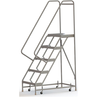 Tri-Arc Manufacturing WLAR105244 &eacute;chelles roulantes, 5 marches, Largeur de la marche 24", Hauteur de la plateforme 50", Aluminium