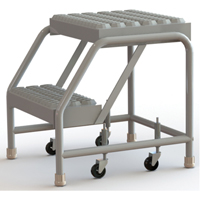 Tri-Arc Manufacturing WLAR002165 Rolling Ladder, 2 Steps, 16" Step Width, 20" Platform Height, Aluminum