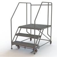 Tri-Arc Manufacturing WLWP133636SL Plateforme de travail mobile, Acier, 3 Marches, 30" ha, 36" p, 36" Marche, Stri&eacute;