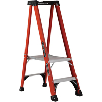 Louisville Ladder FXP1802HD Escabeaux industriels extra robustes Pro Platform (s&eacute;rie FXP1800), 2', Cap. De 375 lb