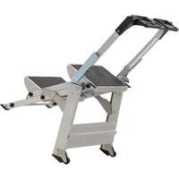 Louisville Ladder L-2011-02 &eacute;chelle escabeau avec roues pivotantes, 2 marches, 23" x 21" x Hauteur 34,50"