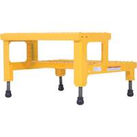 Vestil ASP-24 Plate-forme ajustable Step-Mate, 2 marche(s), 23-13/16" la x 22-7/8" lo x 15-1/4" h, Capacit&eacute; 500 lb