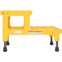 Vestil ASP-24 Plate-forme ajustable Step-Mate, 2 marche(s), 23-13/16" la x 22-7/8" lo x 15-1/4" h, Capacit&eacute; 500 lb