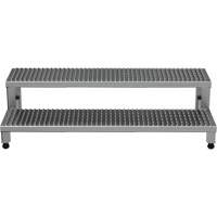 Vestil ASP-48-A Adjustable Step-Mate Stand, 2 Step(s), 48-1/8" W x 22-3/4" L x 14-1/2" H, 500 lbs. Capacity
