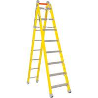 Step to Straight Ladder, 13.8', Fibreglass, 375 lbs., CSA Grade 1AA  VD470 | TENAQUIP