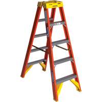 Twin Step Ladder, Fibreglass, 300 lbs. Capacity, 5'  VD520 | TENAQUIP