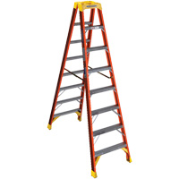 Twin Step Ladder, Fibreglass, 300 lbs. Capacity, 8'  VD522 | TENAQUIP