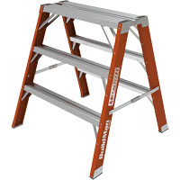 Buildman™ Step-up Workbench, 3' H x 34.75" W x 33.25" D, 300 lbs. Capacity, Fibreglass  VD700 | TENAQUIP