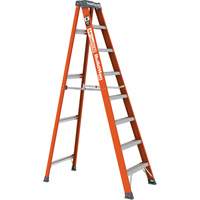 Metaltech E-SLFB8T1A BuildMan&reg; Step Ladder, 8', Fibreglass, 300 lbs. Capacity, Type 1A