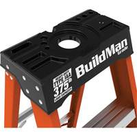 Metaltech E-SLFB8T1AA BuildMan&reg; Step Ladder, 8', Fibreglass, 375 lbs. Capacity, Type 1AA