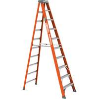 Metaltech E-SLFB10T1A Step Ladder, 10', Fibreglass, 300 lbs. Capacity, Type 1A