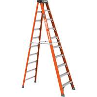 Metaltech E-SLFB10T1AA Step Ladder, 10', Fibreglass, 375 lbs. Capacity, Type 1AA