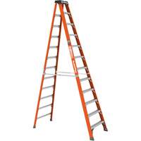 Metaltech E-SLFB12T1AA Step Ladder, 12', Fibreglass, 375 lbs. Capacity, Type 1AA