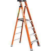 Metaltech E-PSFB4T1A Safespace Platform Step Ladder, 4', 300 lbs. Cap.