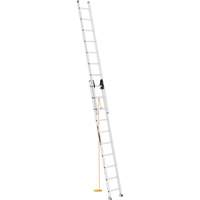 Metaltech E-ELA20T2 Jobsite Series Extension Ladder, 225 lbs. Cap., 20' H, Grade 2