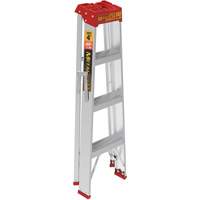 Metaltech E-SLA4T3 Step Ladder, 4', Aluminum, 200 lbs. Capacity, Type 3