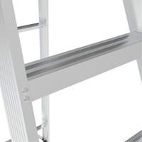 Metaltech E-SLA8T2 Step Ladder, 8', Aluminum, 225 lbs. Capacity, Type 2
