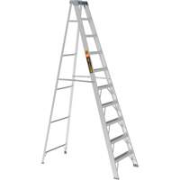 Metaltech E-SLA10T2 Step Ladder, 10', Aluminum, 225 lbs. Capacity, Type 2