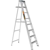 Metaltech E-SLA8TT2 Step Ladder with Paint Tray, 8', Aluminum, 225 lbs. Capacity, Type 2