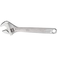 Proto J712LA Adjustable Wrench, 12-1/8" L, 1-19/32" Max Width, Chrome