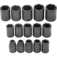Proto J74204 Socket Set, Impact, 1/2" Drive, 6 Points