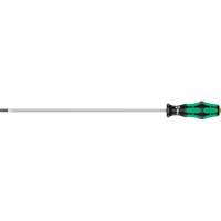 Wera Tools 05008060001 Slotted Screwdriver, 1/4" Tip, Round, 15-3/4" L, Plastic Handle