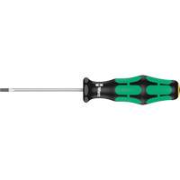 Wera Tools 05110000001 Slotted Screwdriver, 3/32" Tip, Round, 5-1/8" L, Plastic Handle
