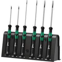 Wera Tools 5118150001 Micro Series Screwdriver Set with Rack, 6 Pcs.