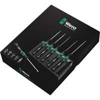 Wera Tools 5118150001 Micro Series Screwdriver Set with Rack, 6 Pcs.