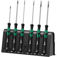Wera Tools 5118152001 Micro Series Screwdriver Set with Rack, 6 Pcs.