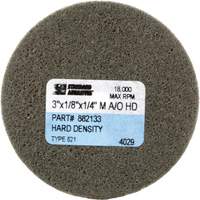 3M STA-882133 Standard Abrasives Unitized Wheel, 3" x 1/8", 1/4" Arbor, Medium Grit, Aluminum Oxide
