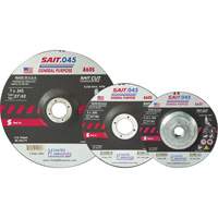 United Abrasives Inc. 22071 Disque de coupe Sait, 5" x 0,045", Arbre de 7/8", Type 27, Oxyde d'aluminium, 12 200 Tr/min
