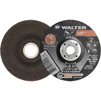 Walter Technologies Pour Surface 08B310 Meule &agrave; moyeu d&eacute;port&eacute; HP, 3" x 1/4", Arbre 3/8", Type 27