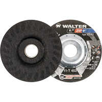 Walter Surface Technologies 11T453 Zip+ Right Angle Grinder Reinforced Cut-Off Wheels, 4-1/2" x 1/16", 7/8" Arbor, Type 27, Zirconia Alumina, 13300 RPM