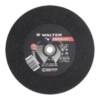 Walter Technologies Pour Surface 11A121 Meule &agrave; tronçonner rapide en acier inoxydable Portacut, 12" x 1/8", Arbre de 3/4", Type 1, Oxyde d'aluminium, 6300 Tr/min