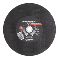 Walter Technologies Pour Surface 11A143 Meule &agrave; tronçonner rapide en acier inoxydable Portacut, 14" x 1/8", Arbre de 1", Type 1, Oxyde d'aluminium, 5400 Tr/min