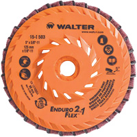 Walter Surface Technologies 15I503 Enduro-Flex 2-in-1 Flap Disc, 5" x 5/8"-11, 80 Grit, Ceramic