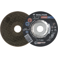 Walter Surface Technologies 11T852 Right Angle Grinder Reinforced Cut-Off Wheels - Combo Zip, 5" x 5/64", 7/8" Arbor, Type 27
