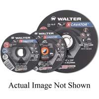 Walter Technologies Pour Surface 08P450 Meule XCAVATOR, 4-1/2" x 1/4", Arbre 5/8"-11, Zirconium, Type 27
