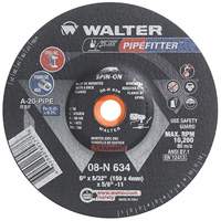 Walter Technologies Pour Surface 08N634 Meule PIPEFITTER, 6" x 5/32", Oxyde d'aluminium, Type 27