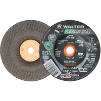 Walter Surface Technologies 15L843 FLEXCUT MILL SCALE Grinding Wheel, 4-1/2", 36 Grit, Aluminum Oxide, 5/8"-11, 13300 RPM, Type 29