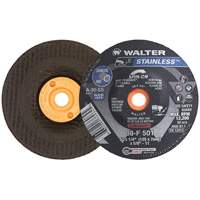 Walter Technologies Pour Surface 08F501 Meule STAINLESS, 5" x 1/4", Arbre 5/8"-11, Oxyde d'aluminium, Type 28S