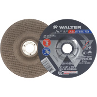 Walter Technologies Pour Surface 08H602 Meules &agrave; moyeu d&eacute;port&eacute; ALLSTEEL XX, 6" x 1/8", Arbre de 7/8", Type 27, Alumine de zirconium, 10 200 Tr/min