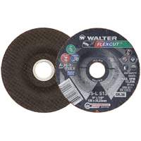 Walter Surface Technologies 15L513 FLEXCUT Grinding Wheel, 5", 36 Grit, Aluminum Oxide, 7/8", 12200 RPM, Type 29