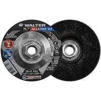Walter Technologies Pour Surface 08H455 Meule HP XX, 4-1/2" x 1/4", Arbre 5/8"-11, Oxyde d'aluminium, Type 27