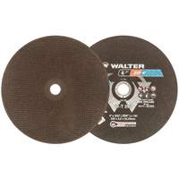 Walter Technologies Pour Surface 11T292 Meule &agrave; tronçonner pour usage intensif Zip+Xtra, 9" x 3/32", Arbre de 7/8", Type 1, Oxyde d'aluminium, 6600 Tr/min