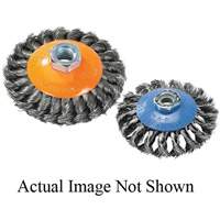 Walter Technologies Pour Surface 13H604 Brosse concave &agrave; fils nou&eacute;s, 6" dia. x 5/8"-11 arbre