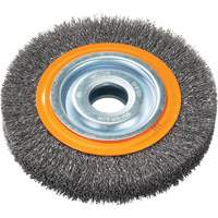 Walter Technologies Pour Surface 13B065 Brosses rotatives &agrave; fils torsad&eacute;s d'&eacute;tabli, 6" dia., Fils 0,0118", Arbre 1/2" - 1/4"