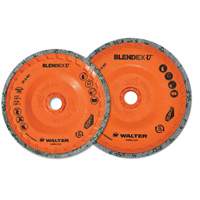 Walter Surface Technologies 07U451 Blendex U Finishing Cup Disc, 4-1/2" Dia., Fine Grit, Silicon Carbide